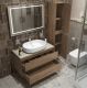 Тумба со столешницей и накладной раковиной Belbagno Kraft KRAFT100RT-KEPMCO-1084-SET 100 см дуб табак