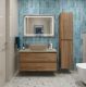 Тумба со столешницей и накладной раковиной Belbagno Kraft KRAFT100RT-KEPMCO-1302H316-SET 100 см дуб табак