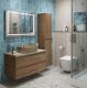 Тумба со столешницей и накладной раковиной Belbagno Kraft KRAFT100RT-KEPMCO-1302H316-SET 100 см дуб табак