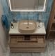 Тумба со столешницей и накладной раковиной Belbagno Kraft KRAFT100RT-KEPMCO-1302H316-SET 100 см дуб табак