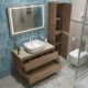 Тумба со столешницей и накладной раковиной Belbagno Kraft KRAFT100RT-KEPMCO-1302-SET 100 см дуб табак