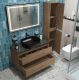 Тумба со столешницей и накладной раковиной Belbagno Kraft KRAFT100RT-KEPMNO-1302-H301-SET 100 см дуб табак
