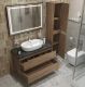 Тумба со столешницей и накладной раковиной Belbagno Kraft KRAFT100RT-KEPMNO-1346-SET 100 см дуб табак