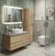 Тумба со столешницей и накладной раковиной Belbagno Kraft KRAFT80RNN-KEPMGL-1306-SET 80 см светлое дерево
