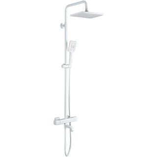 Душевая стойка Gappo G2491-8 с термостатом белый Душевая стойка Gappo G2491-8 с термостатом белый