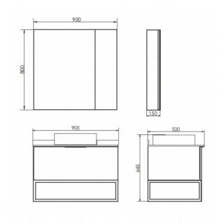 Comforty Зеркало шкаф Порто 00-00009443 Comforty Зеркало шкаф Порто 00-00009443