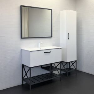 Зеркало Comforty Бредфорд 90 00-00009954 цвет графит