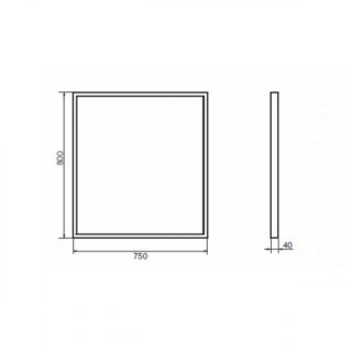Comforty Зеркало шкаф Бредфорд 75 00-00009966 Comforty Зеркало шкаф Бредфорд 75 00-00009966