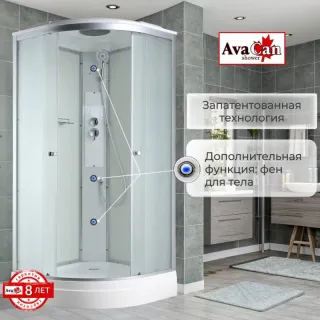 Душевая кабина Avacan C2080 80x80 см хром