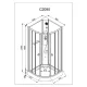 Душевая кабина Avacan C2090N 90x90 см хром
