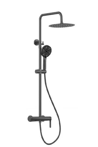 Душевая система Gid Aira L020GMND3 вороненая сталь