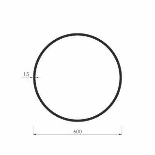 Зеркало Dreja Miro 99.2039 60 см графит
