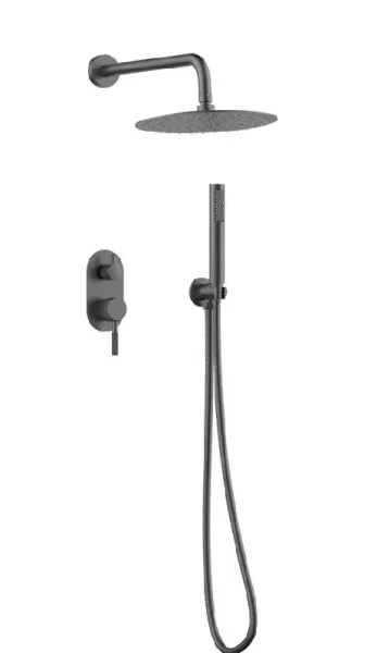 Душевая система Gid Edessa  L070GMVD2 вороненая сталь