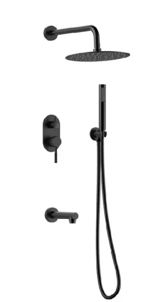 Душевая система Gid Edessa L070BMVD3 черная матовая