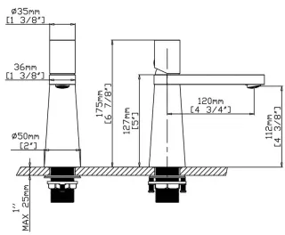Смеситель для раковины Gid Panther L066GMK вороненая сталь
