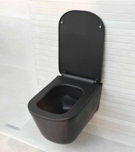 Сиденье для унитаза Kerasan Tribeca 519131 с крышкой черной
