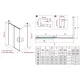 Душевой уголок Vincea Ultima VSR-1ST8014CLB 140 x 80 см стекло прозрачное профиль черный