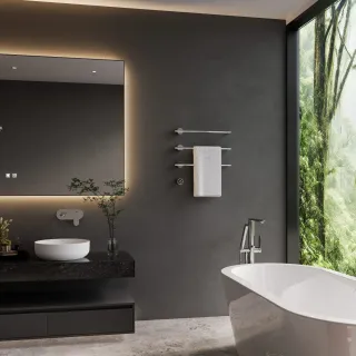 Полотенцесушитель электрический AQUAme AQM3143CR 50x52 см c терморегулятором хром