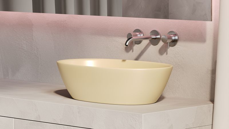 Накладная раковина Salini Sofia S-Stone 1101206SMRF 56см RAL полностью Накладная раковина Salini Sofia S-Stone 1101206SMRF 56см RAL полностью