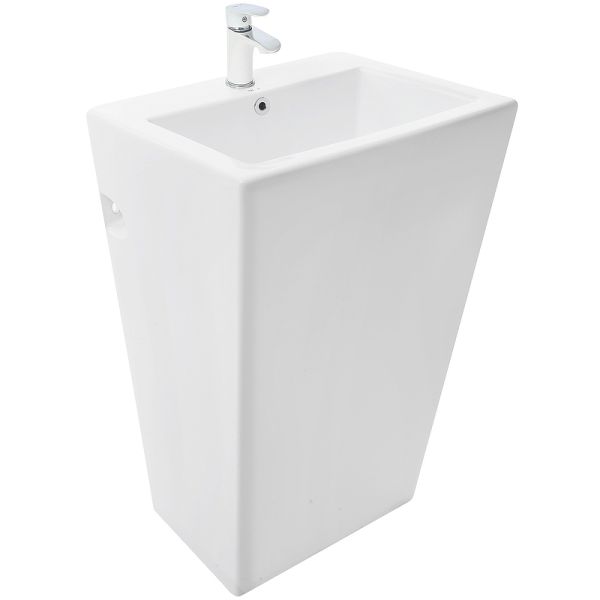 Раковина WeltWasser LEERBACH 4438 GL-WT 46 10000005488 напольная белый глянец Раковина WeltWasser LEERBACH 4438 GL-WT 46 10000005488 напольная белый глянец