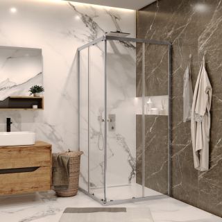 Душевой уголок Grossman Solis GR-8080So 80x80см хром/прозрачное