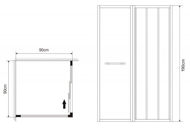 Душевой уголок Grossman Alba1 GR-9090Al1 90x90см хром/прозрачное Душевой уголок Grossman Alba1 GR-9090Al1 90x90см хром/прозрачное