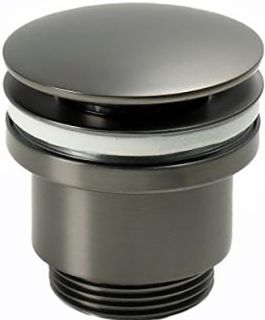 Смеситель для раковины Lemark Bronx LM3737GM с донным клапаном графит