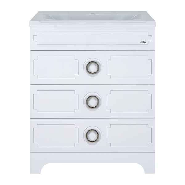 Напольная тумба под раковину Misty Лейла 98 см Пр-Лей01100-013Я белый