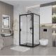 Душевой уголок Niagara NG-83-11AB-A100B 110x100см чёрный/прозрачное