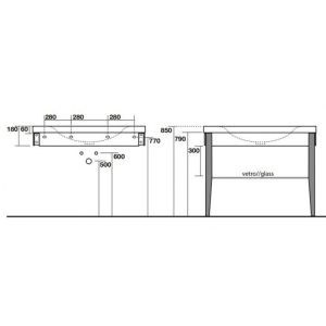 Ножки для раковины Kerasan Bentley 916947