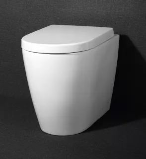 Унитаз приставной BelBagno Марина BB105CBR/BB865SC безободковый с микролифтом белый