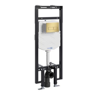 Система инсталляции для унитазов WasserKRAFT Dinkel 58TLT.010.ME.MG03 с кнопкой смыва