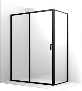 Душевой уголок Ambassador Forsa 17021219AB-100AB 130x100см чёрный/прозрачное