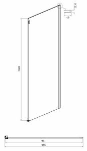 Душевой уголок Ambassador Benefit 19021101HX-100HX 120x100см хром/прозрачное