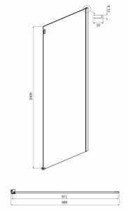 Душевой уголок Ambassador Benefit 19021102HX-100HX 130x100см хром/прозрачное
