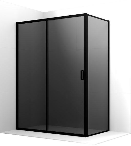 Боковая стенка Ambassador Forsa 80ABB 80см чёрный/тонированное