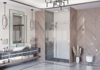 Душевая дверь Ambassador Benefit 19021103HX 140см хром/прозрачное