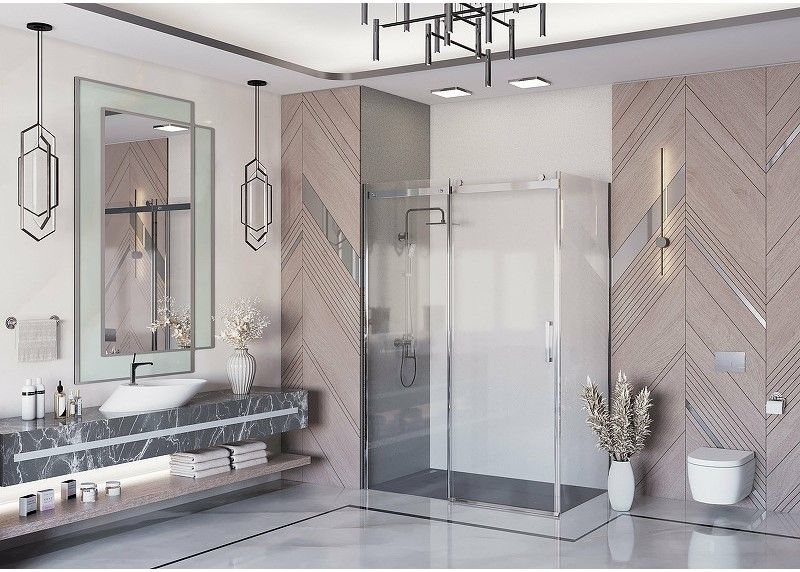 Боковая стенка Ambassador Benefit 120HX 120см хром/прозрачное