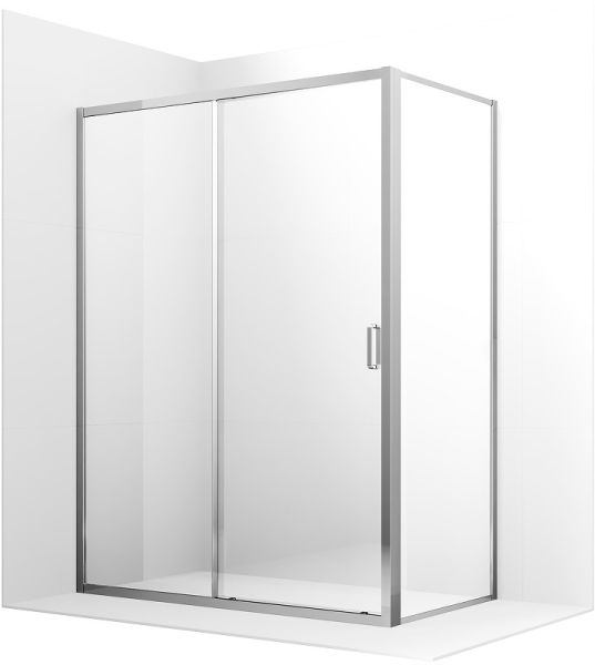 Душевой уголок Ambassador Forsa 17021121AX-80AX 150x80см хром/прозрачное