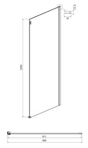 Душевой уголок Ambassador Benefit 19021203HB-100HB 140x100см чёрный/прозрачное