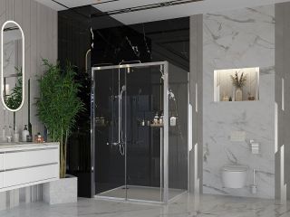 Душевой уголок Ambassador Intense 110021104IX-100IX 150x100см хром/прозрачное
