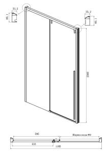 Душевой уголок Ambassador Intense 110021101IX-100IX 120x100см хром/прозрачное