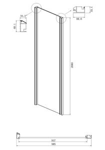 Душевой уголок Ambassador Intense 110021101IX-100IX 120x100см хром/прозрачное