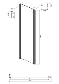 Душевой уголок Ambassador Intense 110021101IX-100IX 120x100см хром/прозрачное