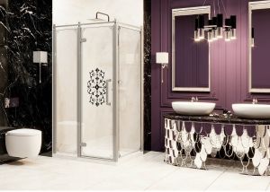 Душевой уголок Ambassador Royal 18015110-L 120x80см хром/прозрачное с рисунком