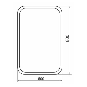 Зеркало Comforty Пион 00-00012704CF 60х80 см