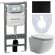 Комплект с инсталляцией Ceramica Nova CN3009_1001B_1000 унитаз Forma CN3009 крышка-сиденье с микролифтом и инсталляция Envision CN1001B с чёрной матовой кнопкой смыва Round Комплект с инсталляцией Ceramica Nova CN3009_1001B_1000 унитаз Forma CN3009 крышка-сиденье с микролифтом и инсталляция Envision CN1001B с чёрной матовой кнопкой смыва Round