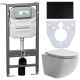 Комплект с инсталляцией Ceramica Nova CN3009_1001B_1000 унитаз Forma CN3009 крышка-сиденье с микролифтом и инсталляция Envision CN1001B с чёрной матовой кнопкой смыва Round Комплект с инсталляцией Ceramica Nova CN3009_1001B_1000 унитаз Forma CN3009 крышка-сиденье с микролифтом и инсталляция Envision CN1001B с чёрной матовой кнопкой смыва Round