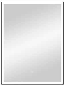 Зеркало с подсветкой Continent Frame Black ЗЛП1018 с сенсорным выключателем 70см чёрный