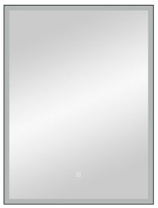 Зеркало с подсветкой Continent Frame Black ЗЛП1207 с сенсорным выключателем 50см чёрный